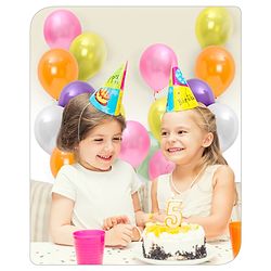Babyhug Metallic Balloons with Ribbons Pack of 53 (Colour & Print May Vary)