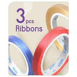 Babyhug Metallic Balloons with Ribbons Pack of 53 (Colour & Print May Vary)