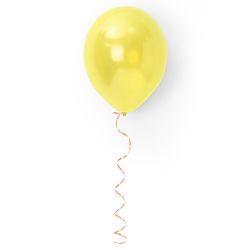 Babyhug Metallic Balloons with Ribbons Pack of 53 (Colour & Print May Vary)