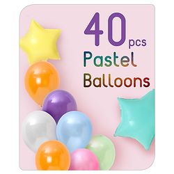 Babyhug Pastel Theme Birthday Kit Multicolour - Pack of 68