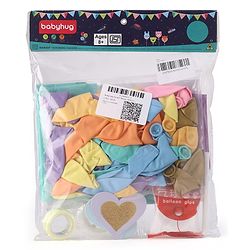 Babyhug Pastel Theme Birthday Decor Kit - Pack of 68 - Multicolour | Elegant Setup for Special Occasions