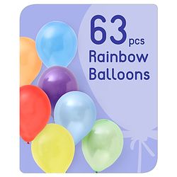 Babyhug Rainbow Balloon Decor Kit Multicolor - Pack of 65