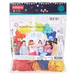 Babyhug Rainbow Balloon Decor Kit Multicolor - Pack of 65