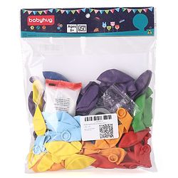 Babyhug Rainbow Balloon Decor Kit Multicolor - Pack of 65