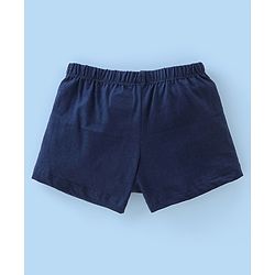 Babyhug 100% Cotton Knit Lion Print Trunks Pack of 3 - White Blue & Yellow