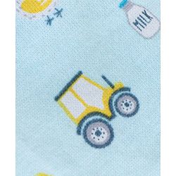 Babyhug 100% Cotton Knit Farm Print Trunks Pack of 3 - Green Blue & Red