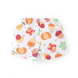 Babyhug 100% Cotton Knit Fruity Print Trunks Pack of 3 - Multicolour
