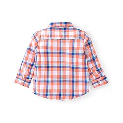 Babyhug Full Sleeves Checkered Shirt & Jeans - Multicolor & Blue