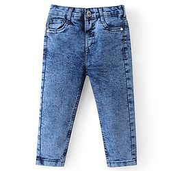 Babyhug Full Sleeves Checkered Shirt & Jeans - Multicolor & Blue