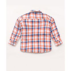 Babyhug Full Sleeves Checkered Shirt & Jeans - Multicolor & Blue