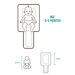 Babyhug 100% Cotton Sleeping Bag Cum Carry Nest Sheep On the Moon Print- Light Blue