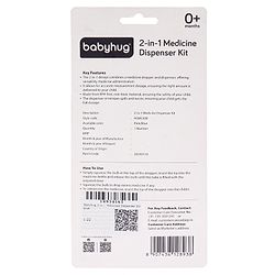 Babyhug 2-in-1 Medicine Dispenser Kit Blue- 2.5 ml