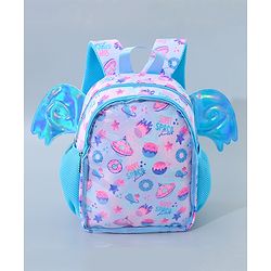 Babyhug Fashion Backpack with Wings - Blue