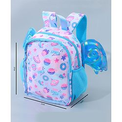 Babyhug Fashion Backpack with Wings - Blue