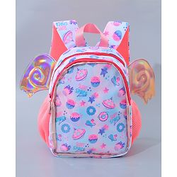 Babyhug Fashion Backpack with Wings - Blue