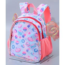 Babyhug Fashion Backpack with Wings - Blue