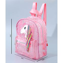 Babyhug Unicorn Fashion Backpack  Free Size - Pink