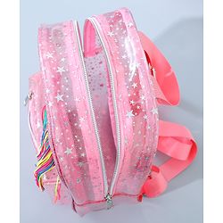 Babyhug Unicorn Fashion Backpack  Free Size - Pink
