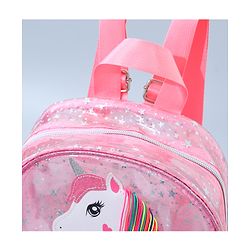 Babyhug Unicorn Fashion Backpack  Free Size - Pink