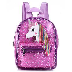Babyhug Unicorn Fashion Backpack  Free Size - Pink