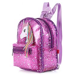 Babyhug Unicorn Fashion Backpack  Free Size - Pink