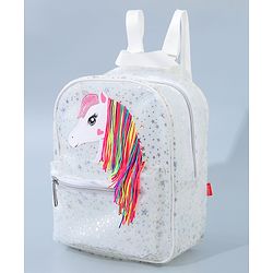 Babyhug Unicorn Fashion Backpack  Free Size - Pink