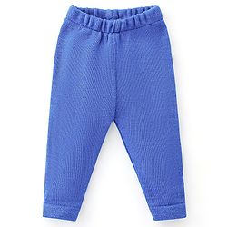 Babyhug Knitted Full Sleeves Striped Design Sweater Set - Blue