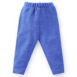 Babyhug Knitted Full Sleeves Striped Design Sweater Set - Blue