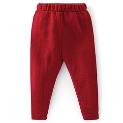 Babyhug Full Sleeves Baby Sweater Set Christmas Theme - Red