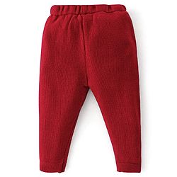 Babyhug Full Sleeves Baby Sweater Set Christmas Theme - Red