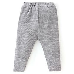 Babyhug Knitted Full Sleeves Sweater Set With Geometric  Design - Navy Blue & Grey