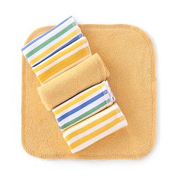 Babyhug Striped Wash Cloths Pack of 6- Multicolor