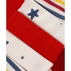 Babyhug Striped Wash Cloths Pack of 6- Multicolor