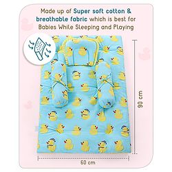 Babyhug Premium Bedding Super Save Combo Set of 3 Duck Print - Blue