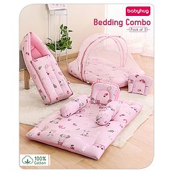 Babyhug Premium Bedding Super Save Combo Set of 3 Duck Print - Blue