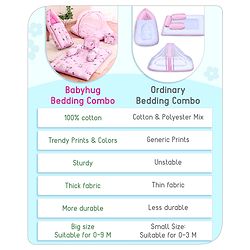 Babyhug Premium Bedding Super Save Combo Set of 3 Duck Print - Blue