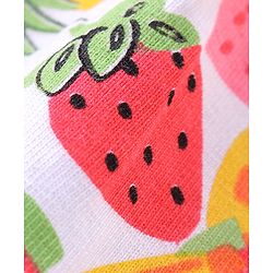 Babyhug 100% Cotton Knit Half Sleeves Top Fruits Print - Multicolor