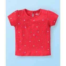 Babyhug 100% Cotton Knit Half Sleeves Tee With Puppy Graphics Pack Of 3- Multicolour
