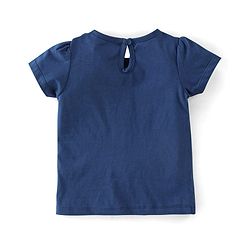 Babyhug 100% Cotton Knit Half Sleeves Tee With Floral & Text Graphics Pack of 5- Pink Grey & Blue