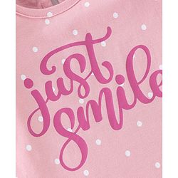 Babyhug 100% Cotton Knit Half Sleeves Tee With Floral & Text Graphics Pack of 5- Pink Grey & Blue