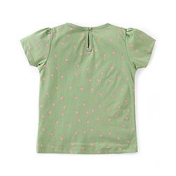 Babyhug 100% Cotton Knit Half Sleeves Top Floral Print Pack Of 2 - Multicolor