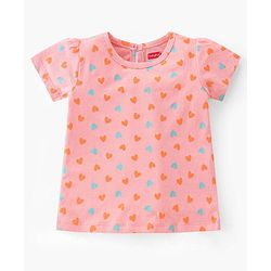 Babyhug 100% Cotton Knit Half Sleeves T-Shirts With Stripe & Unicorn Graphics Design Pack of 3 - Multicolor