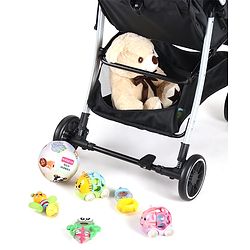 Babyhug Travel Compact Baby Stroller with Reversible Handle Adjustable Backrest & Canopy - Yellow| Concealed Link Brake| Suspension Wheels