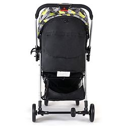 Babyhug Travel Compact Baby Stroller with Reversible Handle Adjustable Backrest & Canopy - Yellow| Concealed Link Brake| Suspension Wheels