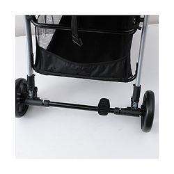 Babyhug Travel Compact Baby Stroller with Reversible Handle Adjustable Backrest & Canopy - Yellow| Concealed Link Brake| Suspension Wheels