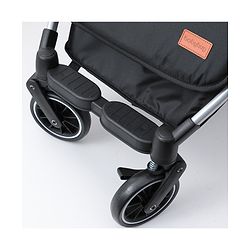 Babyhug Travel Compact Baby Stroller with Reversible Handle Adjustable Backrest & Canopy - Yellow| Concealed Link Brake| Suspension Wheels