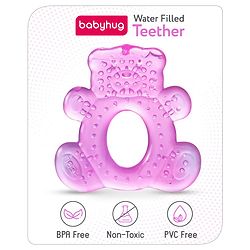 Babyhug Water Filled Teddy Shape Teether - Pink