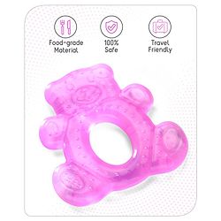 Babyhug Water Filled Teddy Shape Teether - Pink