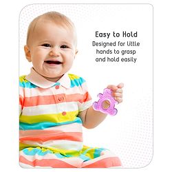 Babyhug Water Filled Teddy Shape Teether - Pink