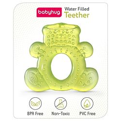 Babyhug Water Filled Teddy Shape Teether - Green